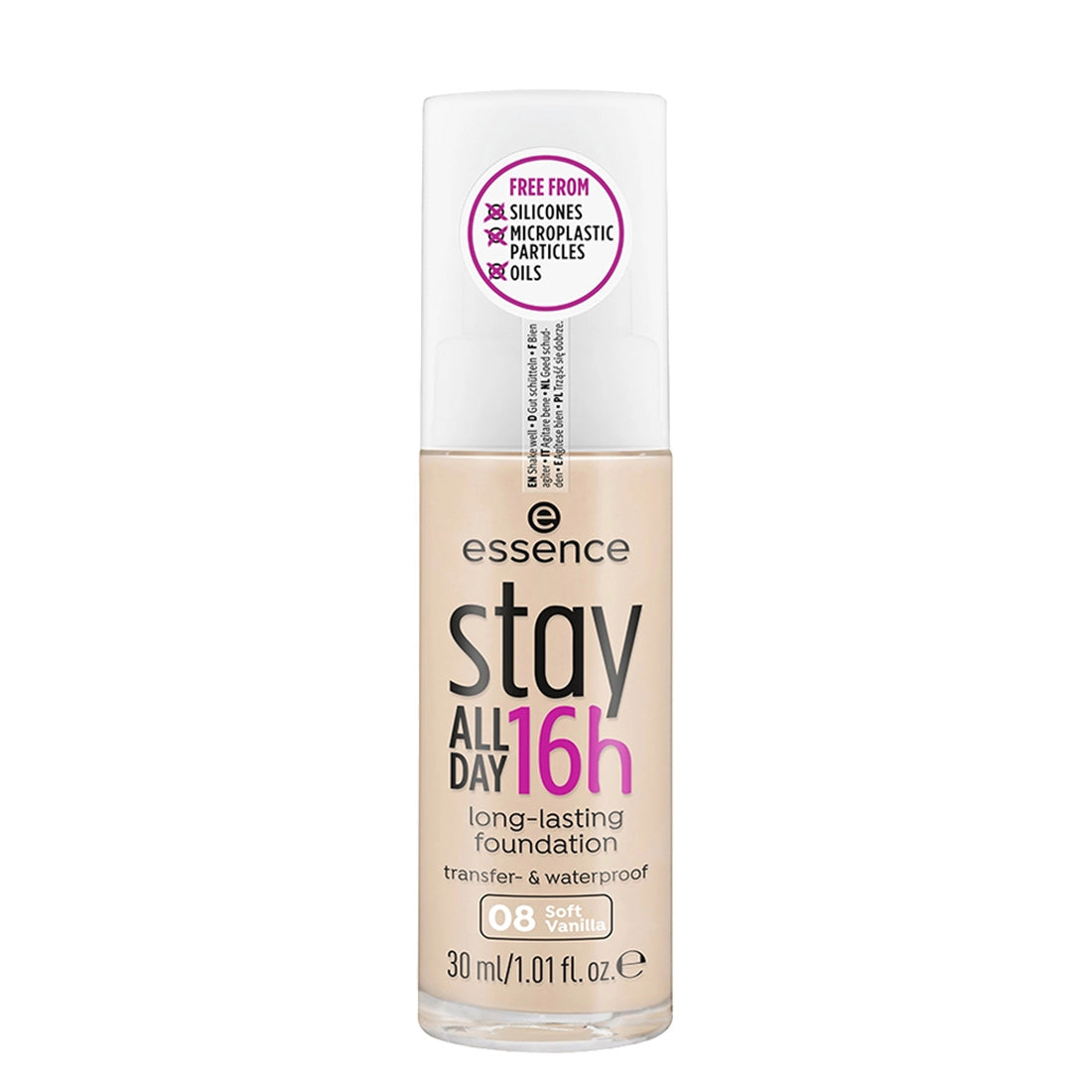 Essence Stay All Day 16H Long-Lasting Foundation 08 Soft Vanilla