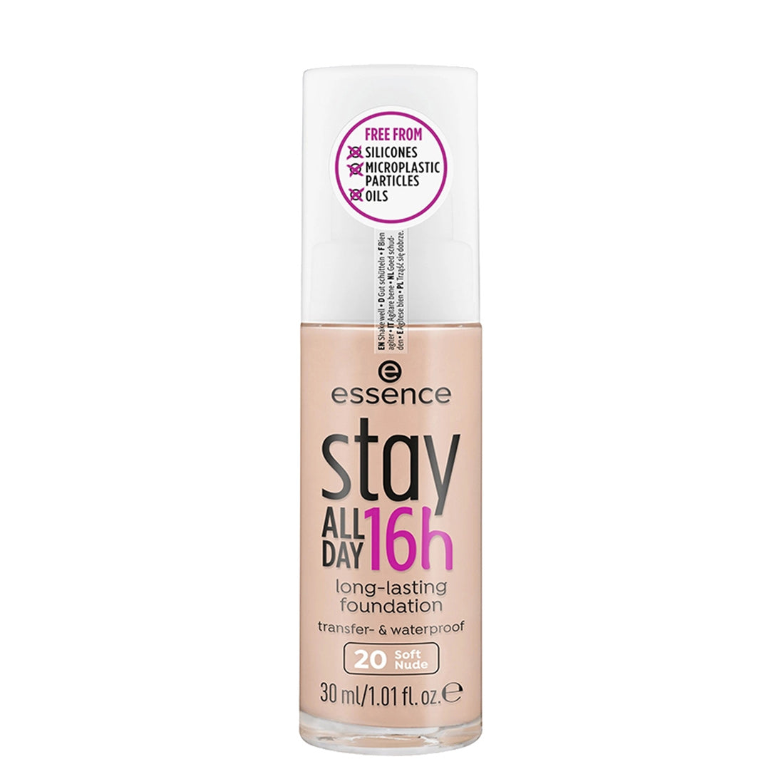 Essence Stay All Day 16H Long-Lasting Foundation 20 Soft Nude