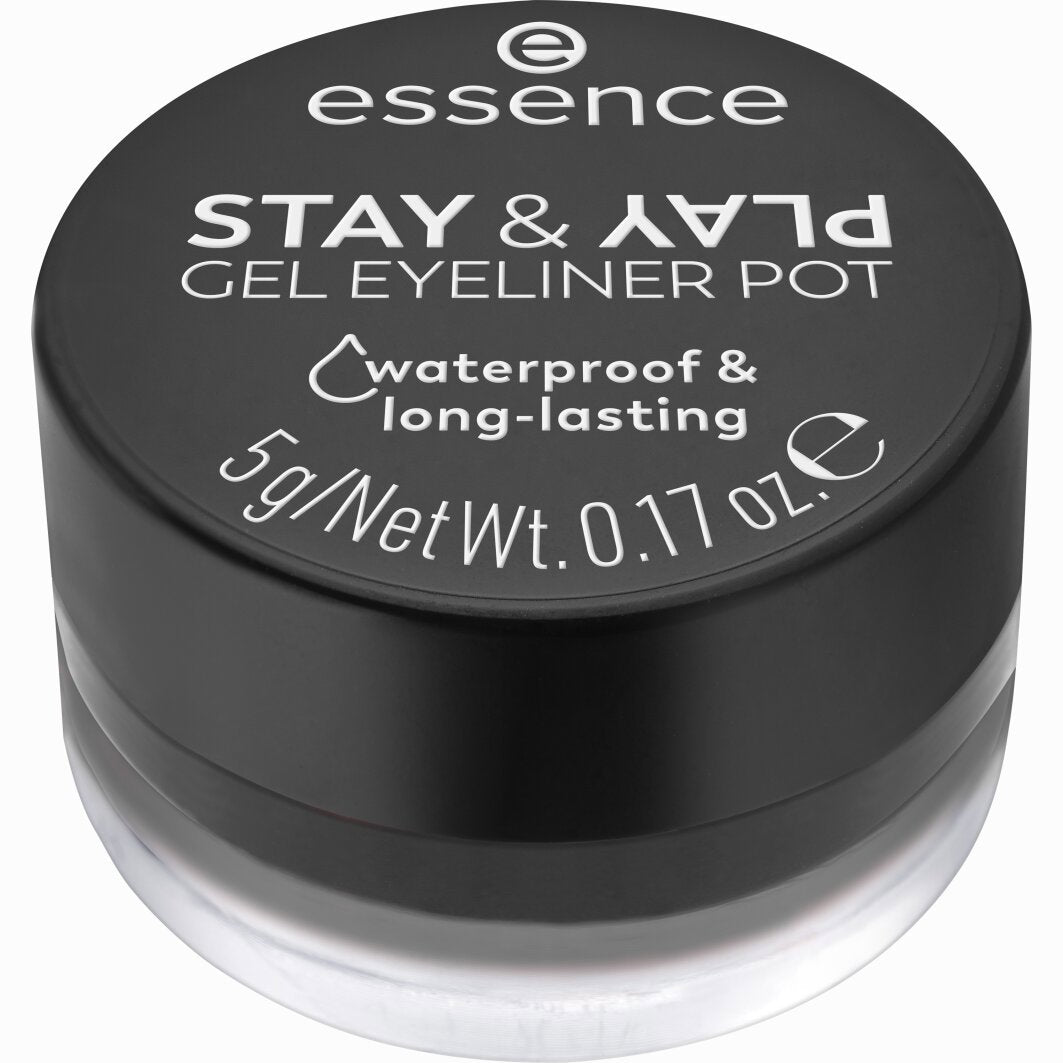 Essence Stay & Play Gel Eyeliner Pot 01 Black-2