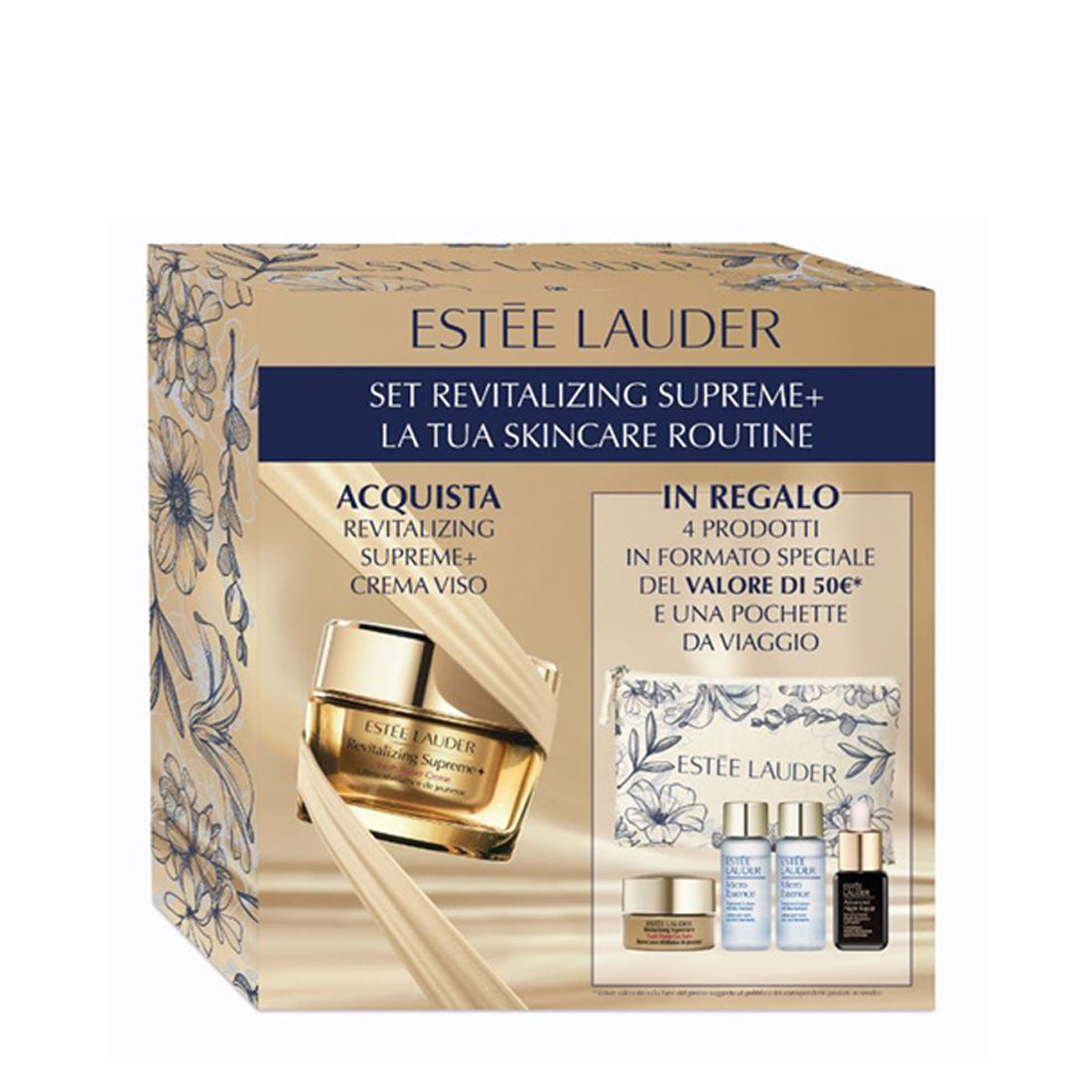 Estee Lauder Set Revitalizing Supreme + La Tua Skincare Routine