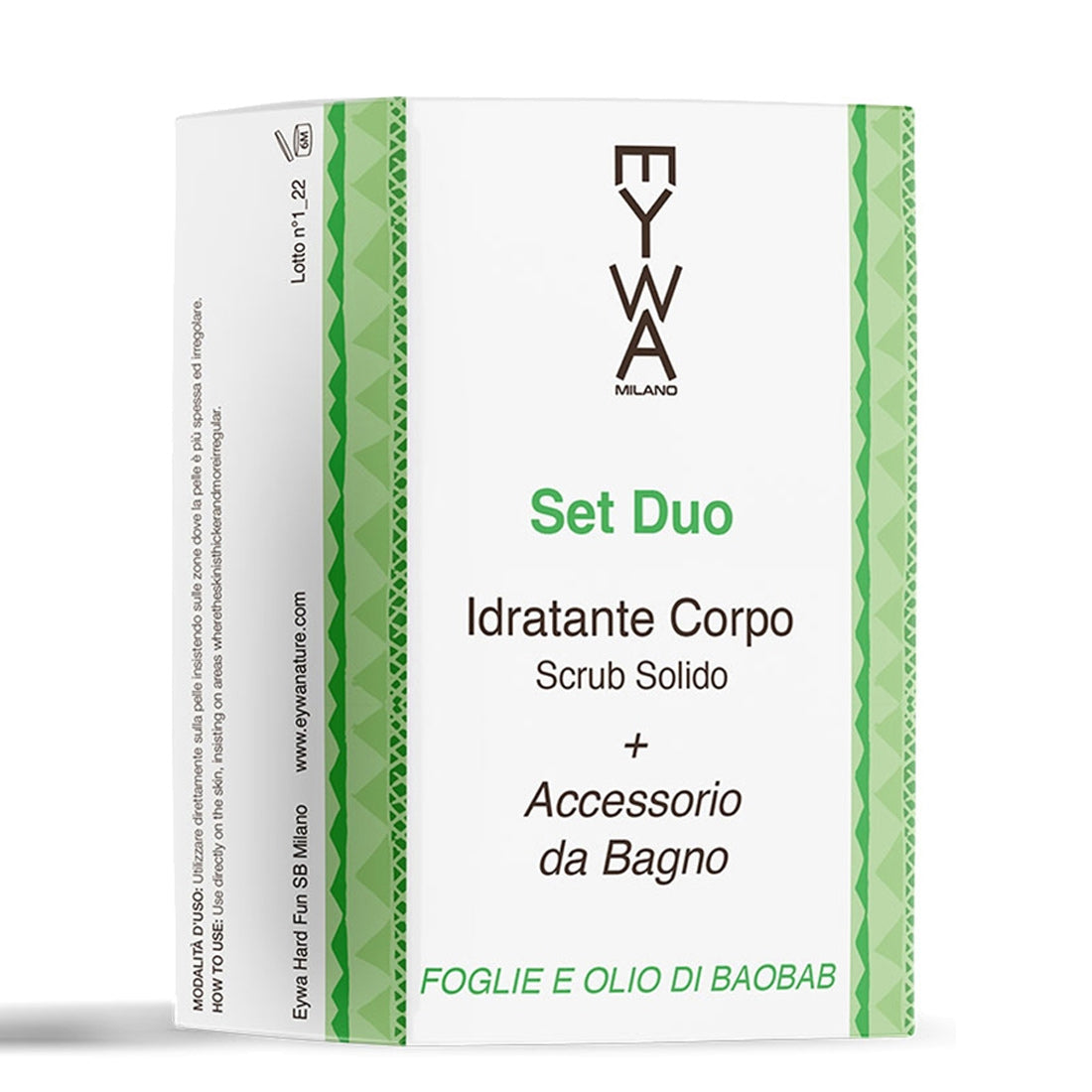 Eywa Detergente Solido Set Duo Esfoliante Scrub Corpo