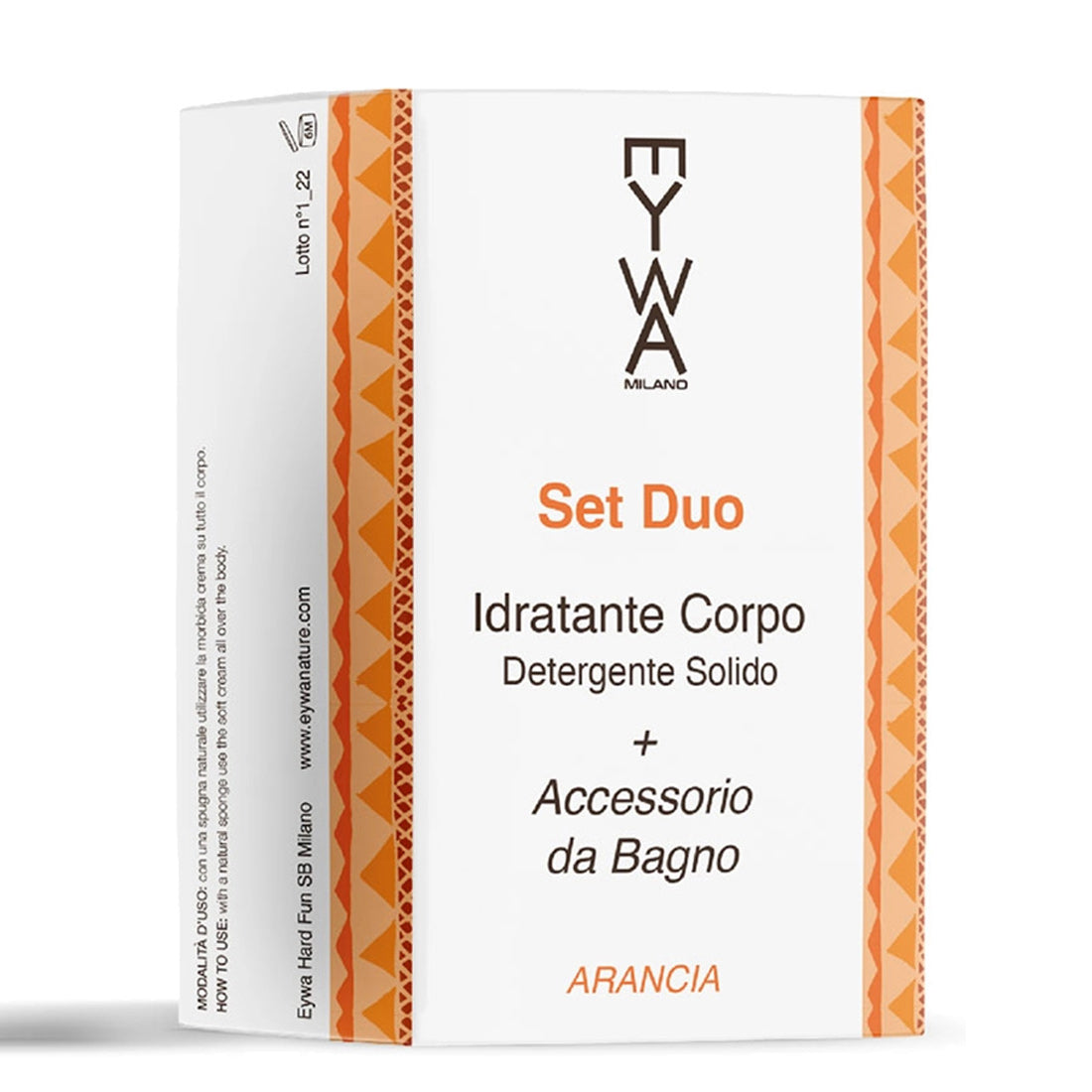 Eywa Detergente Solido Set Duo Idratante Corpo Arancia