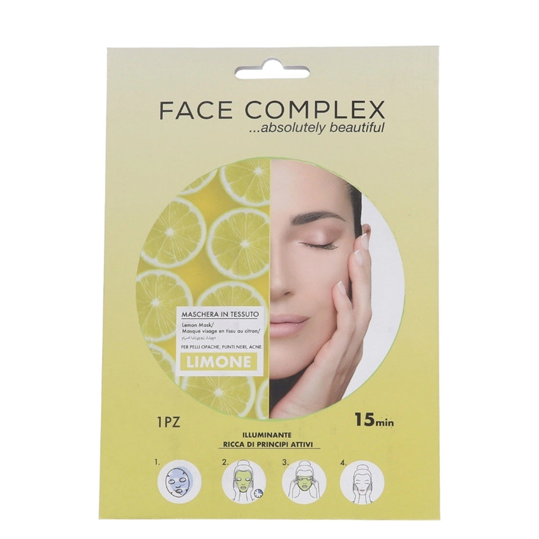 Face Complex Maschera in Tessuto Limone