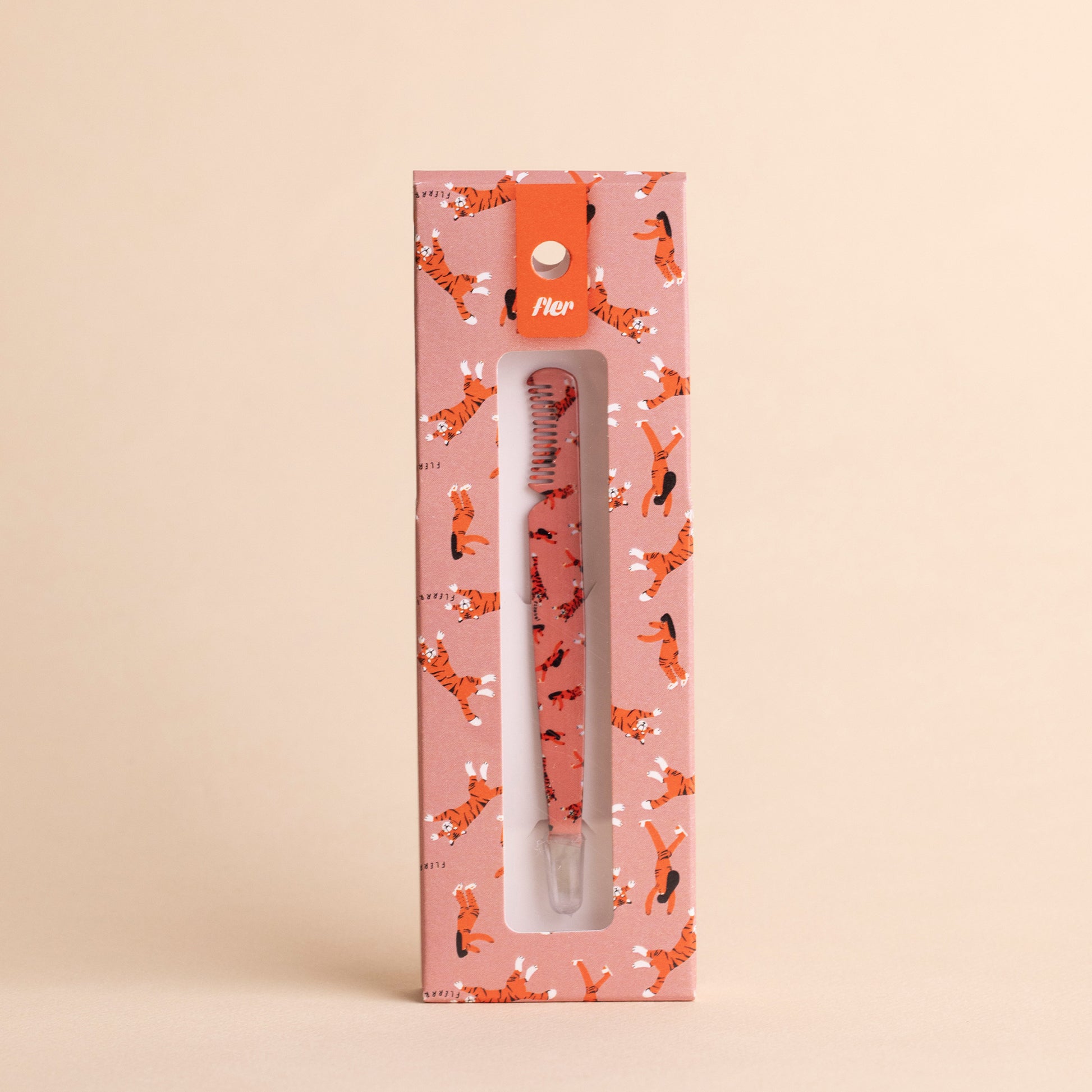 Fler Pinzetta Sopracciglia Con Pettinino Tigers Pattern-6