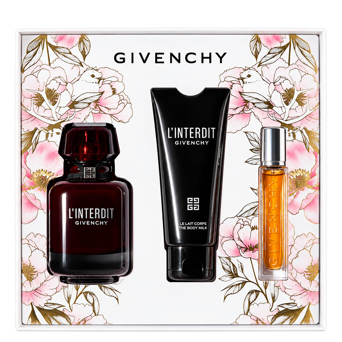 GIVENCHY L'Interdit Eau De Parfum Rouge + Lait Corpo + Travel Spray Set -2