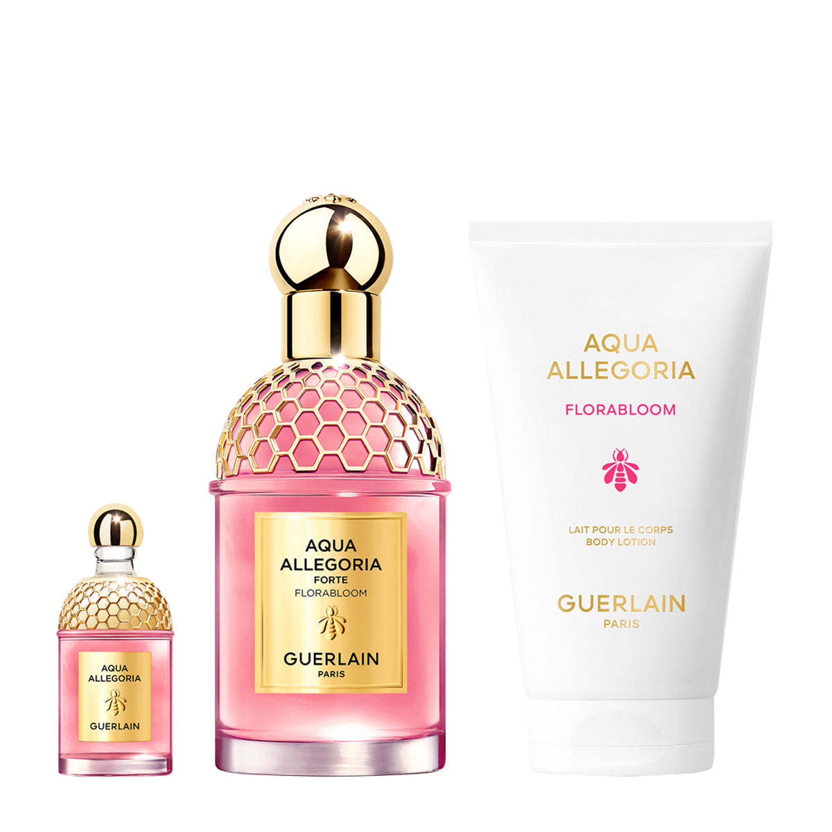 GUERLAIN Aqua Allegoria Florabloom Eau De Toilette + Body Lotion + Miniatura Set -3