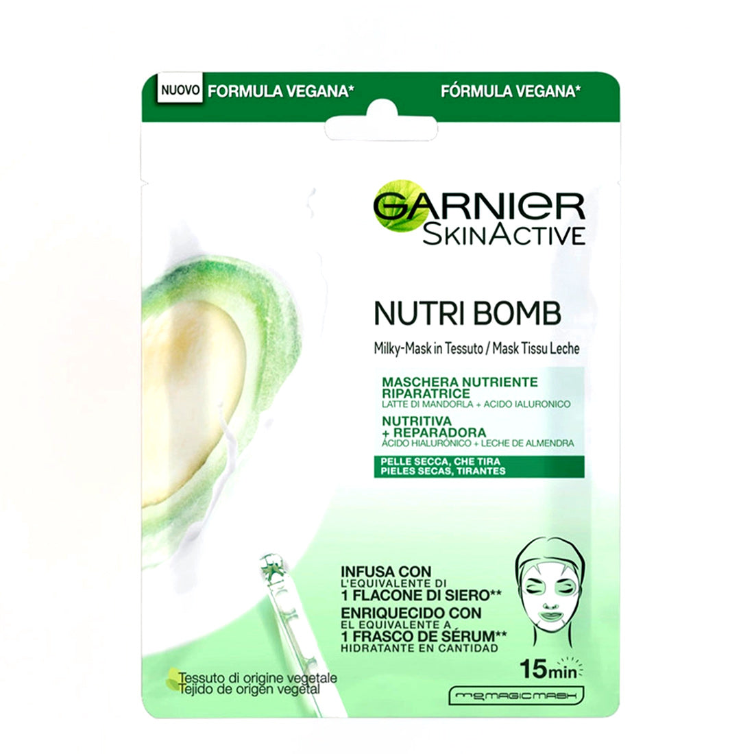 Garnier SkinActive Hydra Bomb Latte di Mandorla