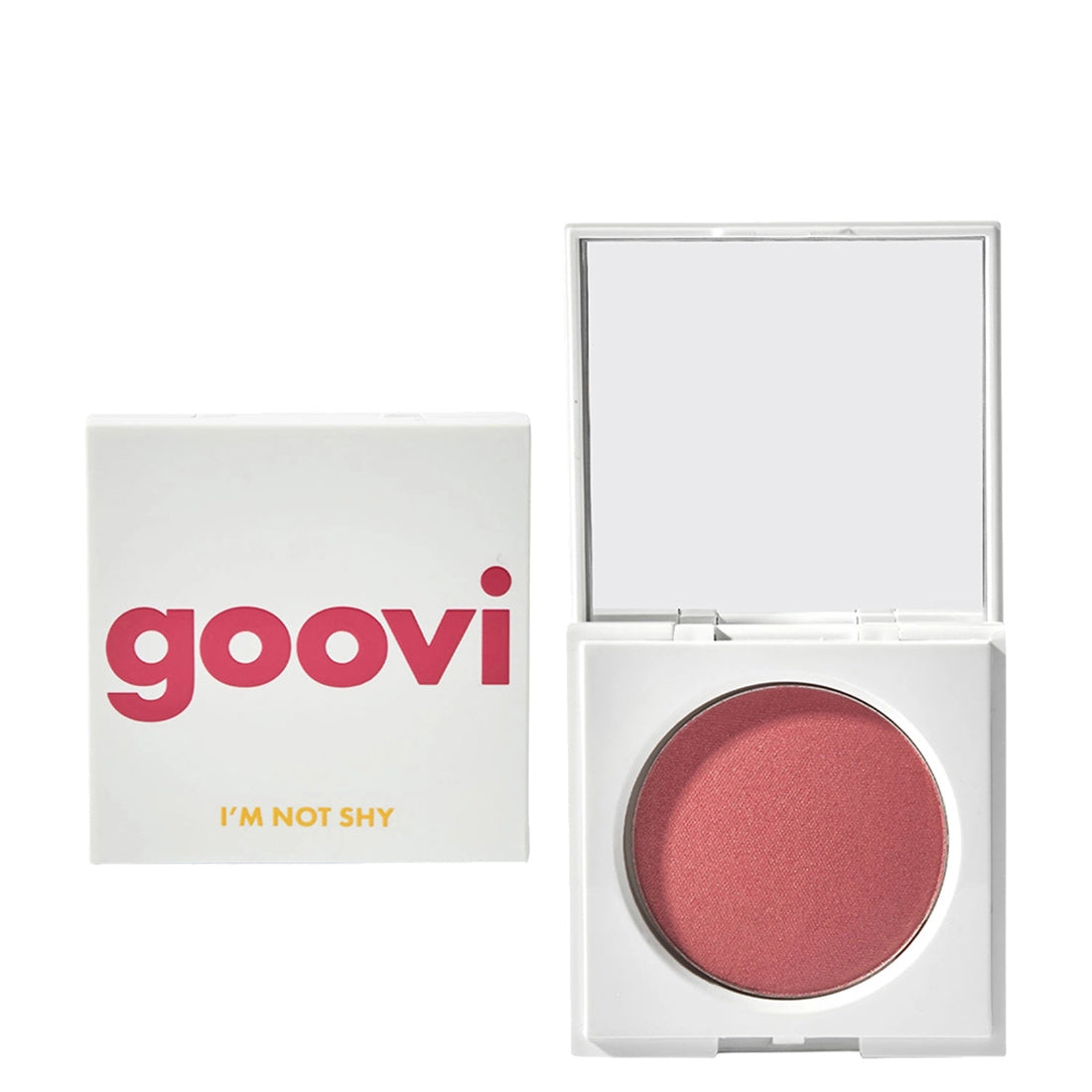 Goovi I'm Not Shy Creamy Powder Blush 02 Coral Pink