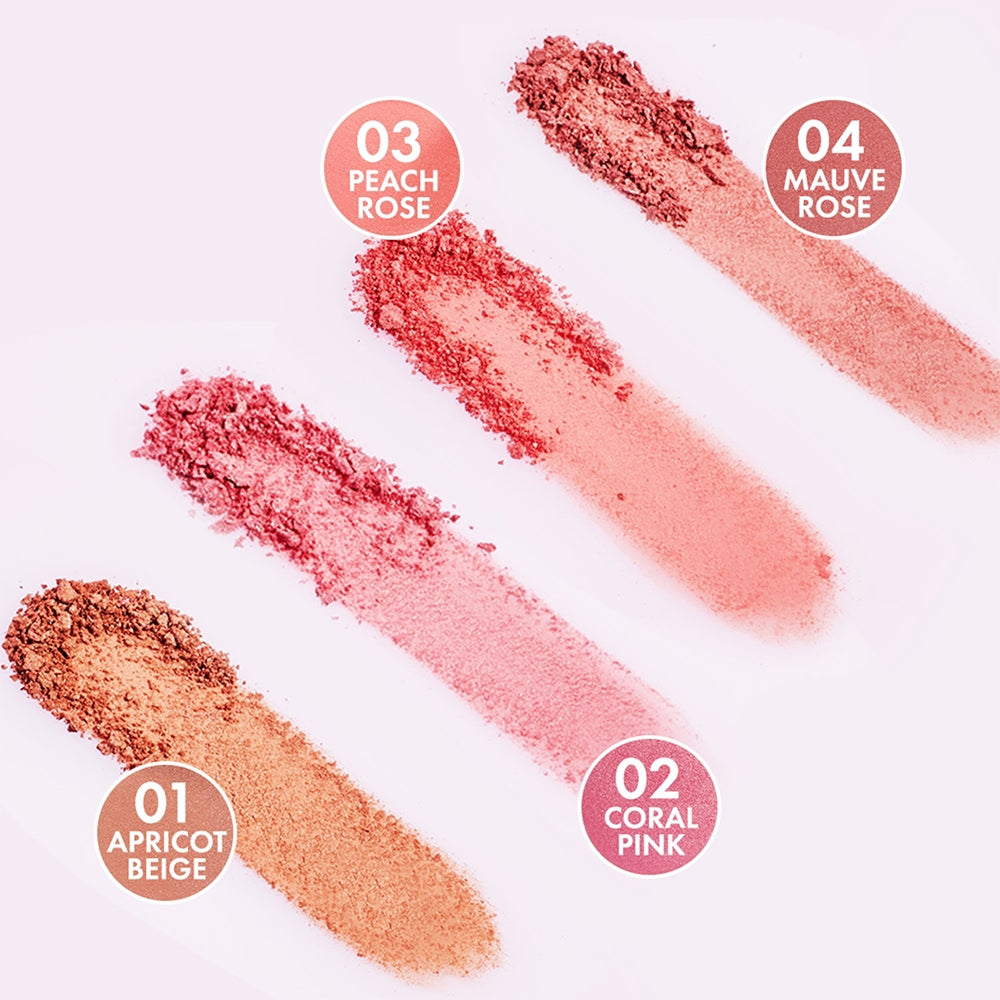 Goovi I'm Not Shy Creamy Powder Blush 03 Peach Rose-3