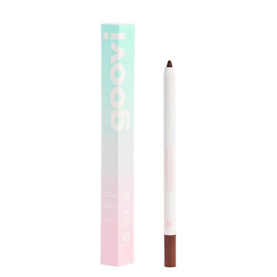 Goovi Line To Impress Matita Occhi Liner & Kajal 02 Brown