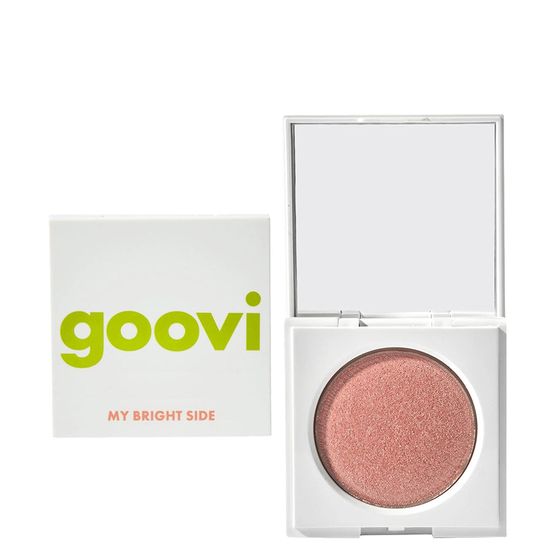 Goovi My Bright Side Creamy Powder Highlighter 01 Warm Rose