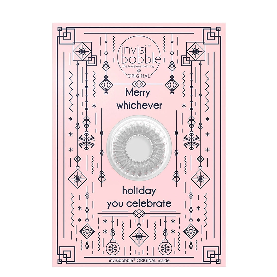 Invisibobble Xmas Greeting Card Original MerryHoliday