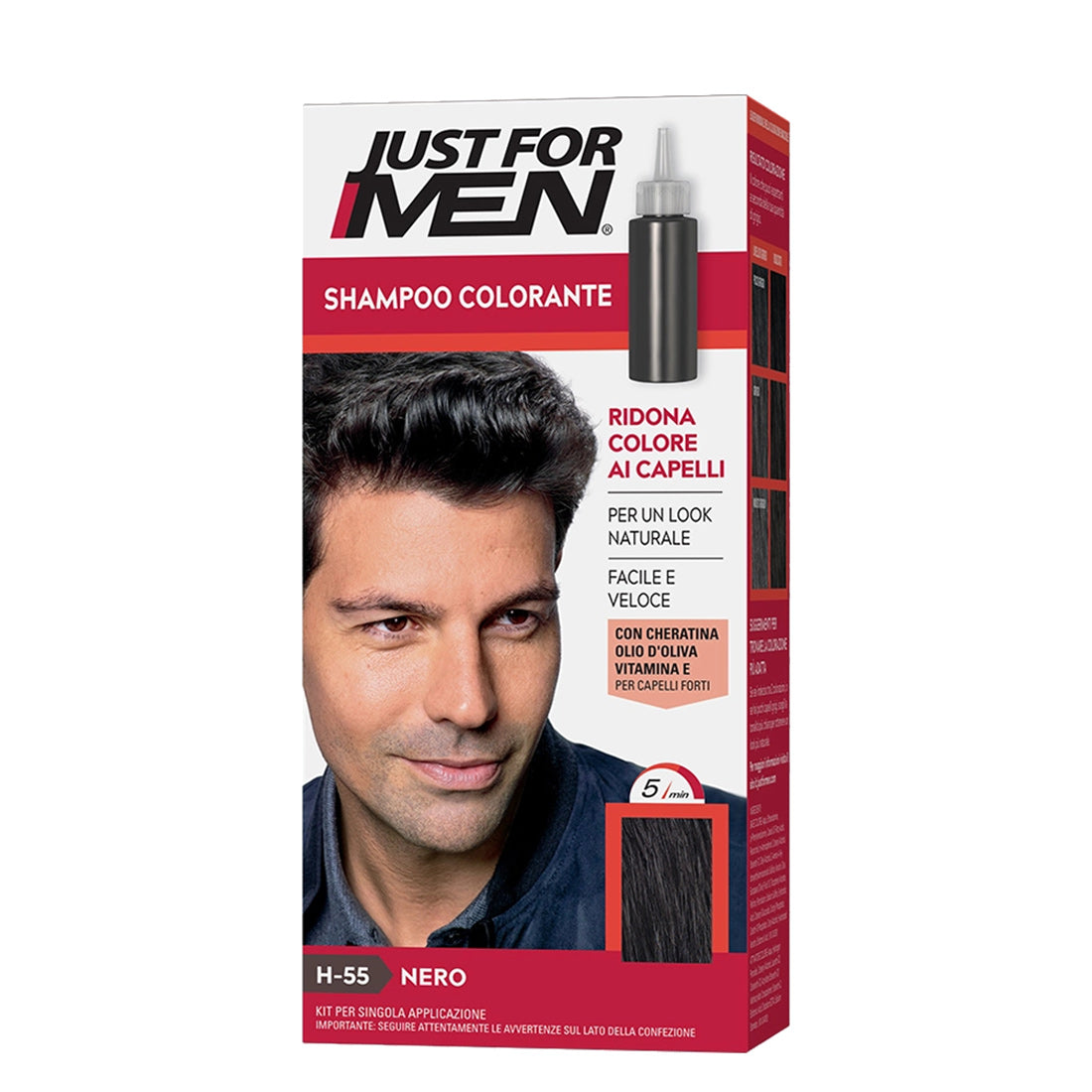 Just For Men Shampoo Colorante 55 Nero