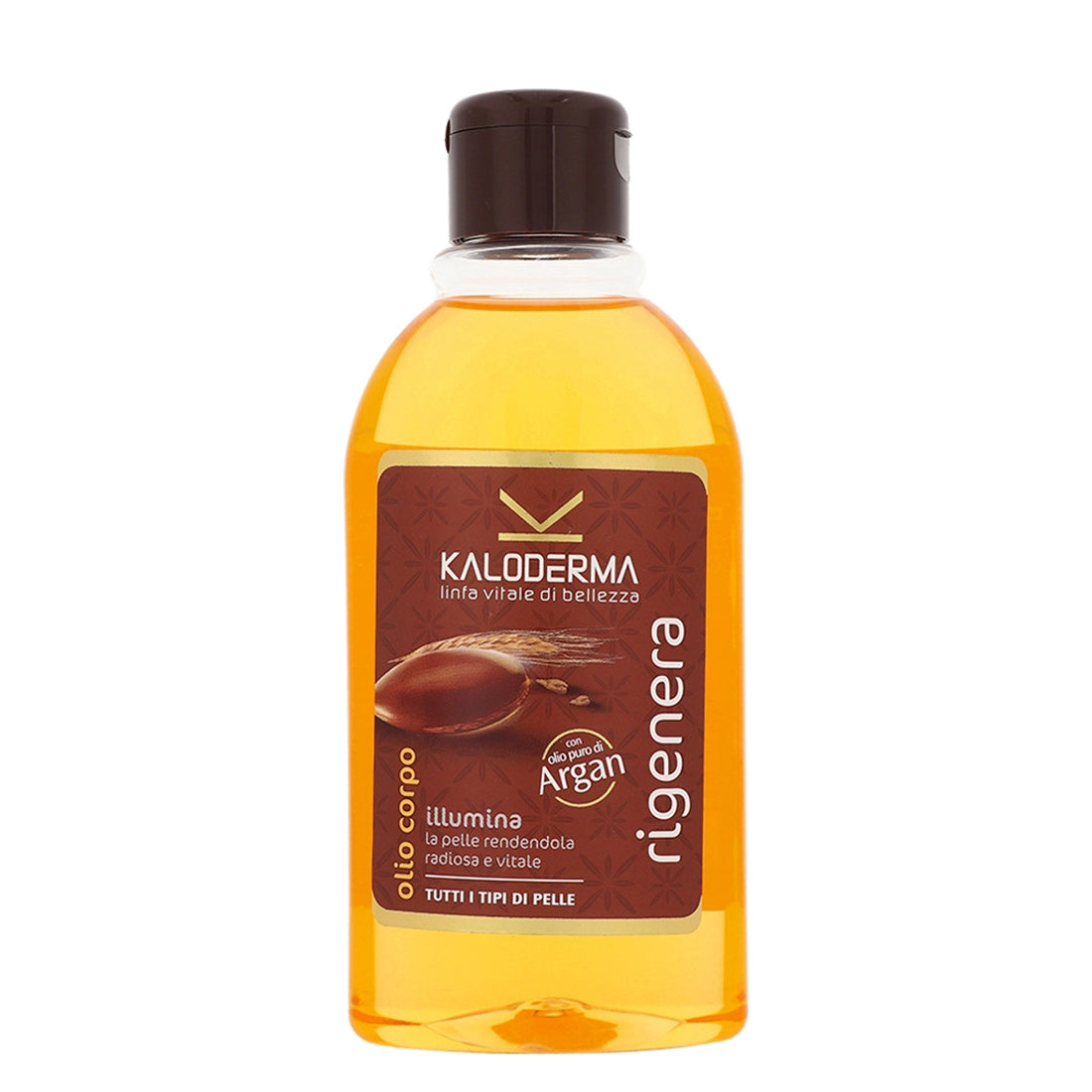 Kaloderma Olio Corpo Illumina Rigenera con Olio Puro di Argan