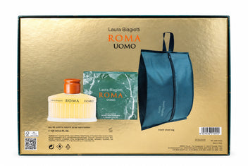 LAURA BIAGIOTTI Roma Uomo Eau De Toilette + Travel Bag Set -2