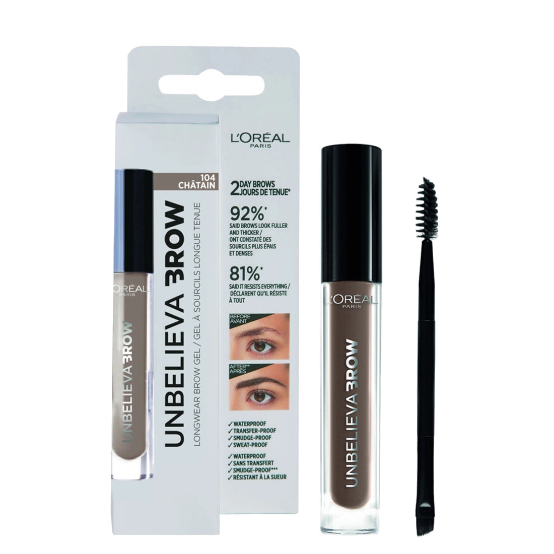 L'oréal Paris Brow Artist Unbelievabrow 104 Chatain