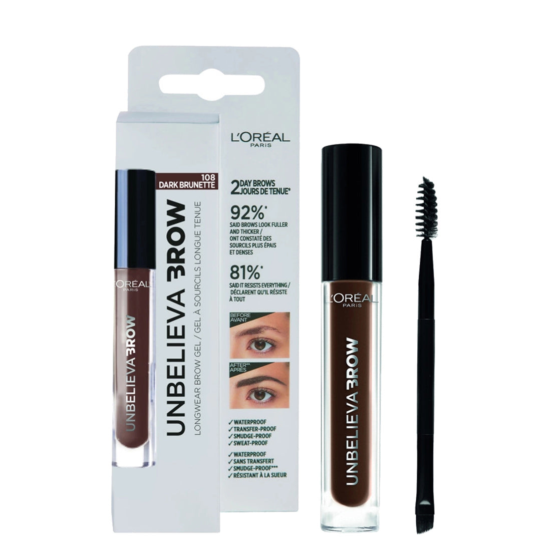 L'oréal Paris Brow Artist Unbelievabrow 108 Cool Brunette