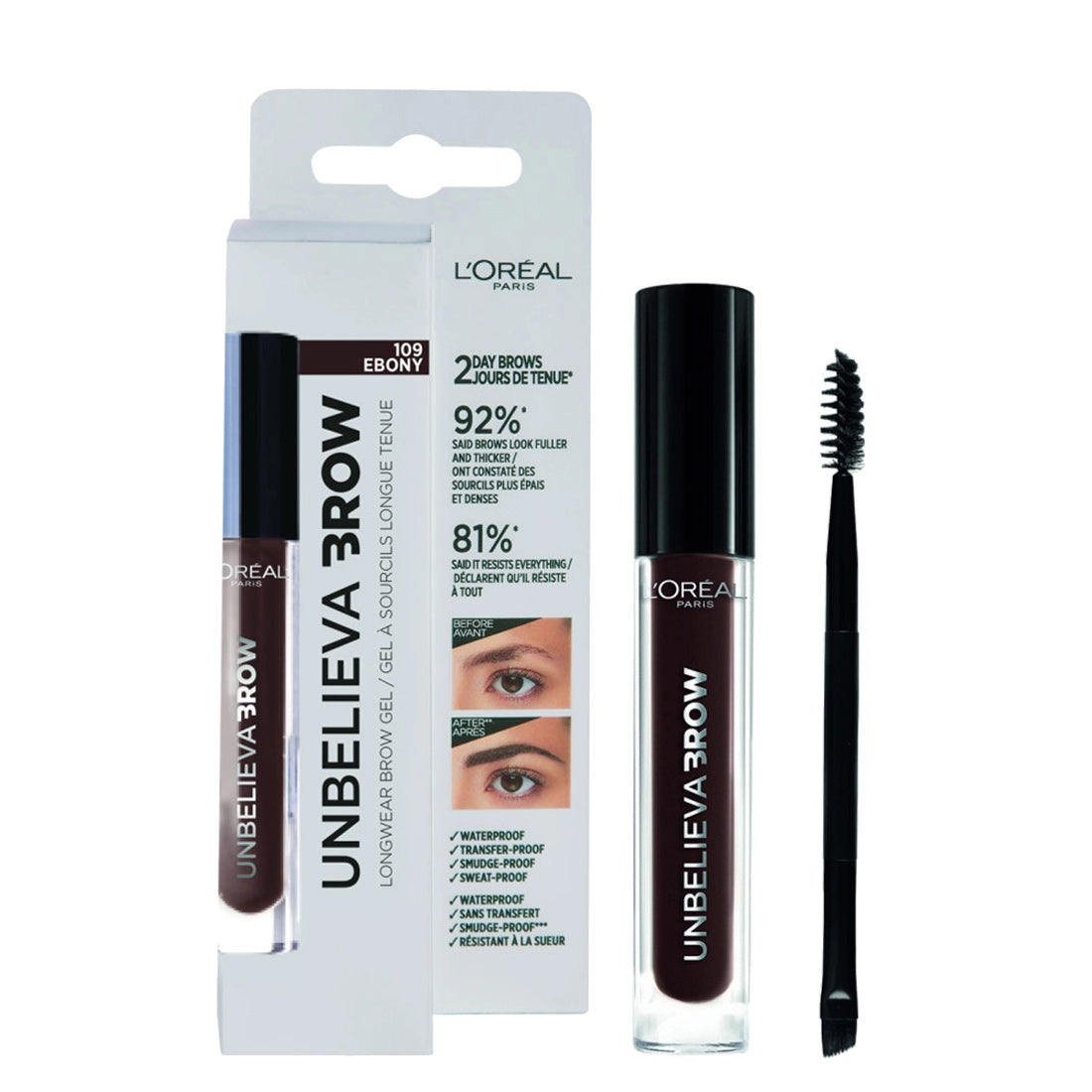 L'oréal Paris Brow Artist Unbelievabrow 109 Ebony