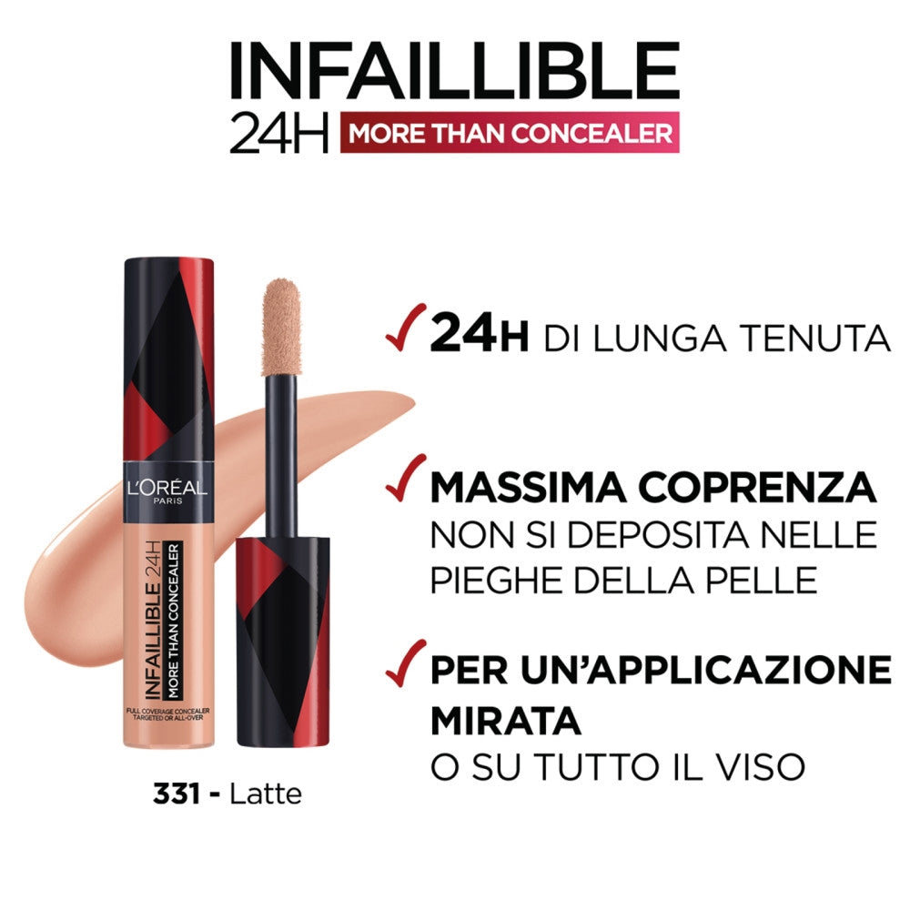 L'oréal Paris Infaillible 24H More Than Concealer 331 Cafe Au Lait-2