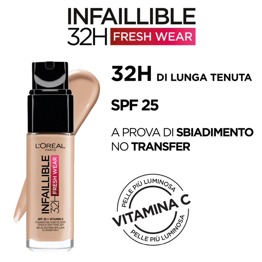 L'oréal Paris Infaillible 32H Fresh Wear SPF25 110 Vanille Rosé-2