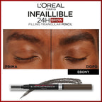 L'oréal Paris Infaillible Brows 24H Pencil 1.0 Ebony-3