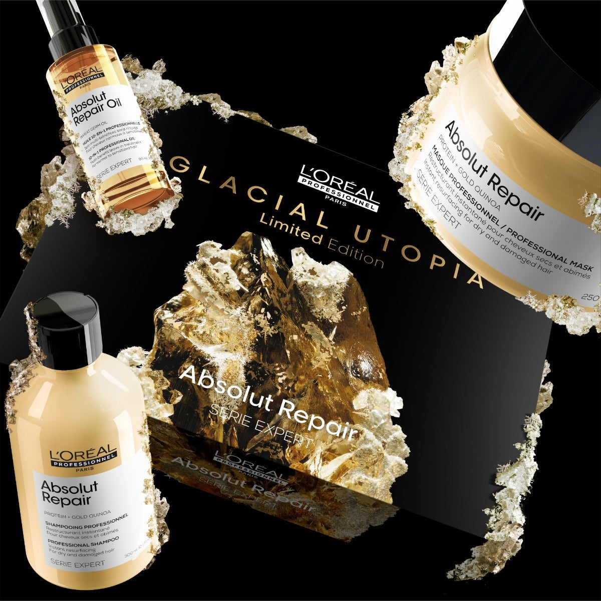L'oreal Professionnel L'Oreal Professionel Glacial Utopia Limited Edition Absolu Repair Trio-2