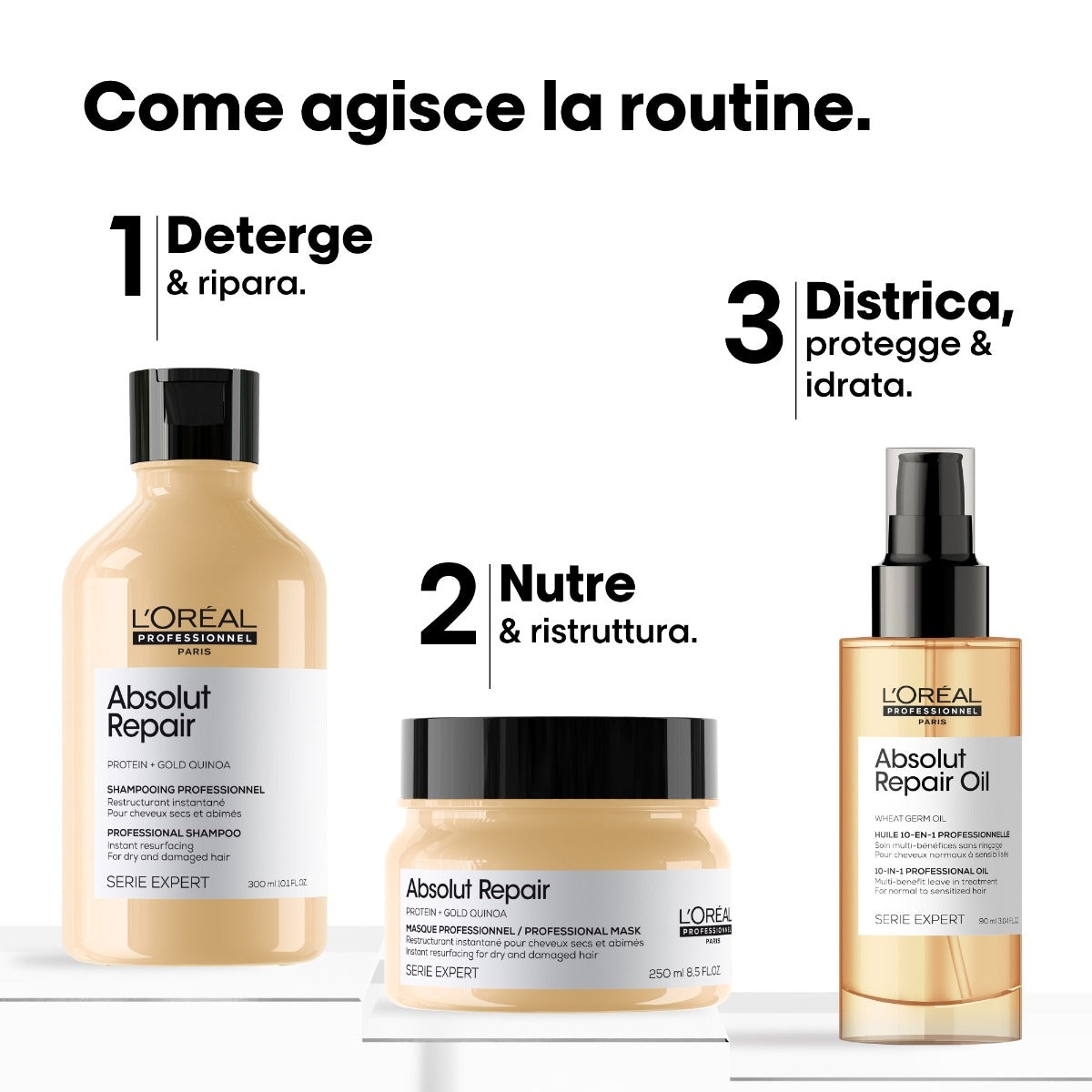 L'oreal Professionnel L'Oreal Professionel Glacial Utopia Limited Edition Absolu Repair Trio-4