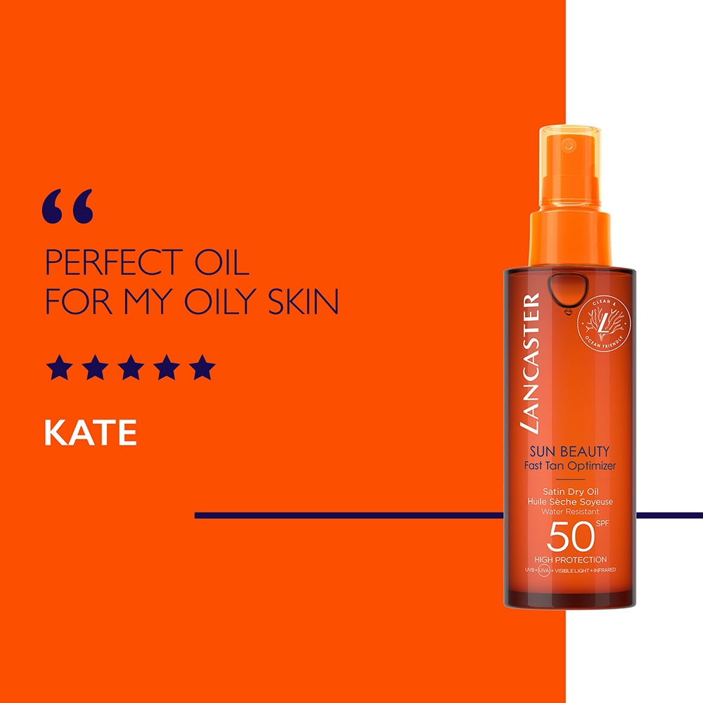 Lancaster Sun Beauty Fast Tan Optimizer Satin Dry Oil-2