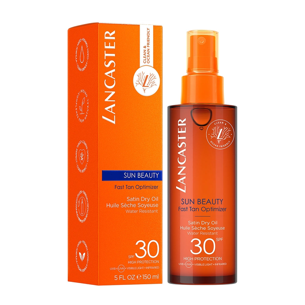 Lancaster Sun Beauty Fast Tan Optimizer Satin Dry Oil-3