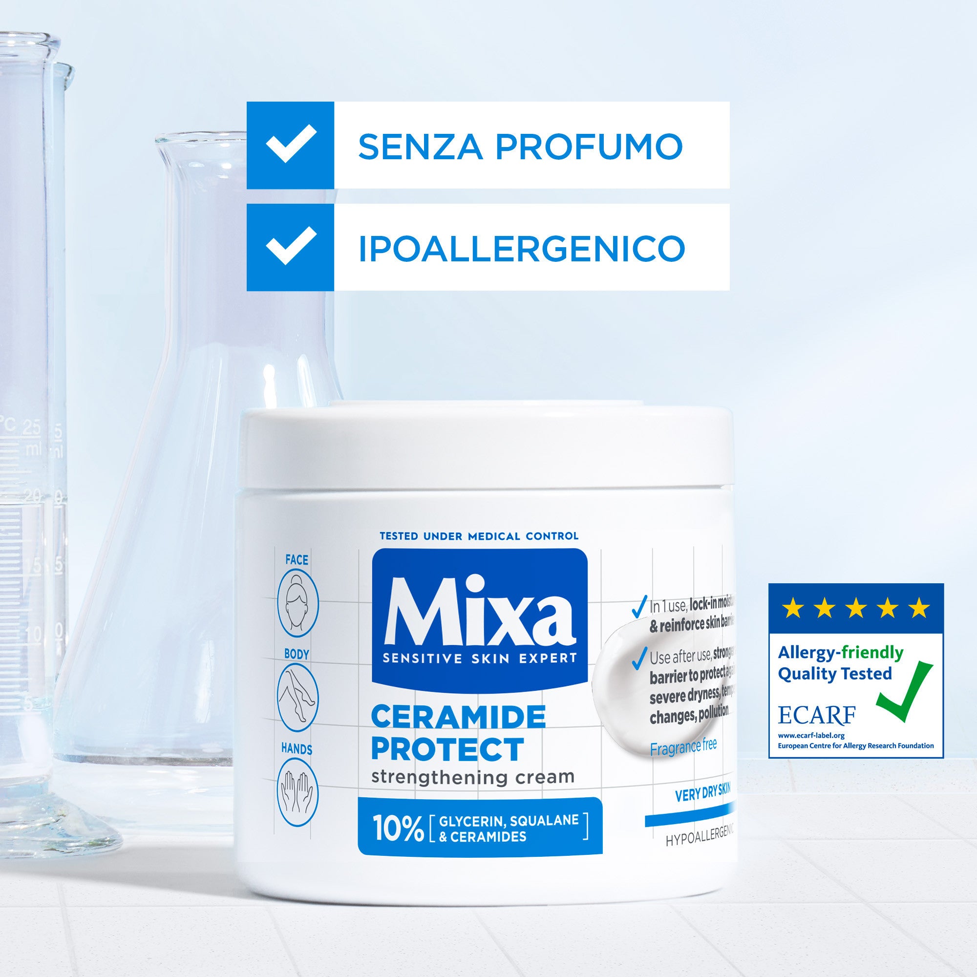 MIXA Ceramide Protect Crema Idratante Rinforzante -4