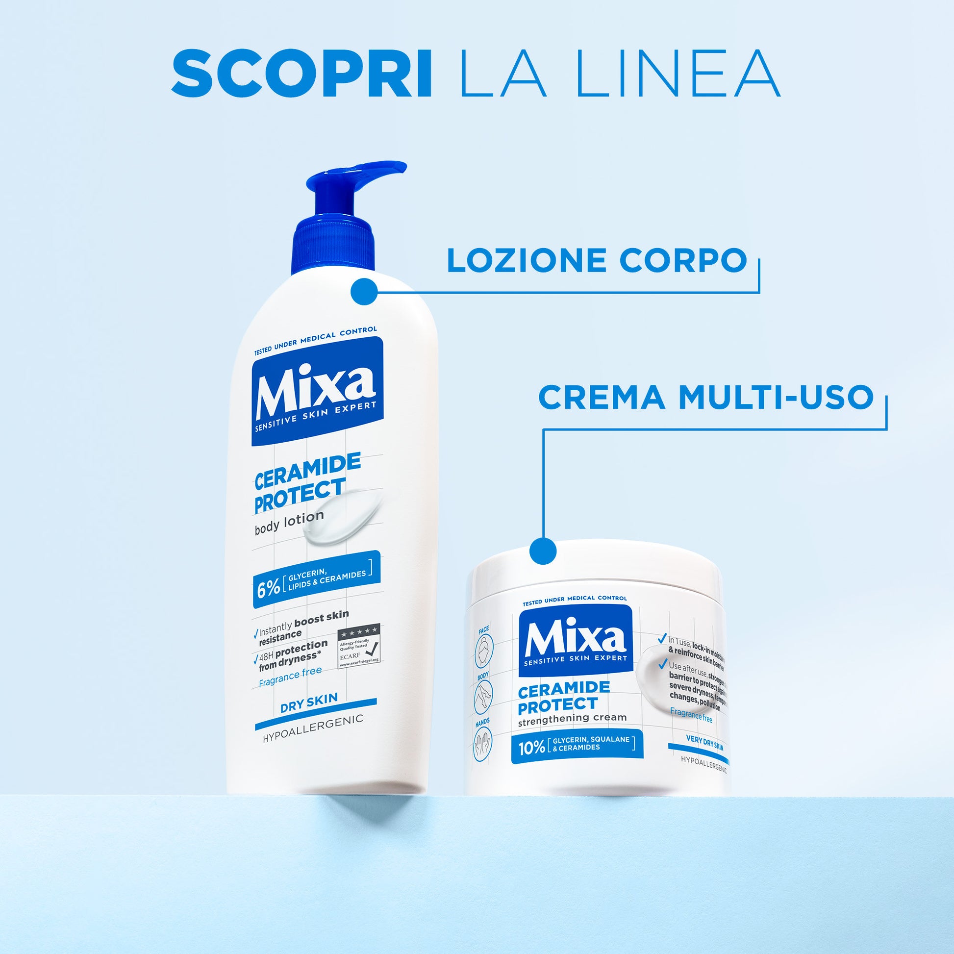 MIXA Ceramide Protect Lozione Idratante Rinforzante -6