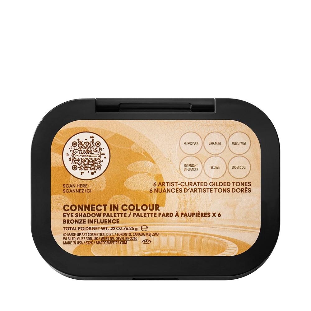 Mac Connect In Colour Eye Shadow Palette Bronze Influence-4