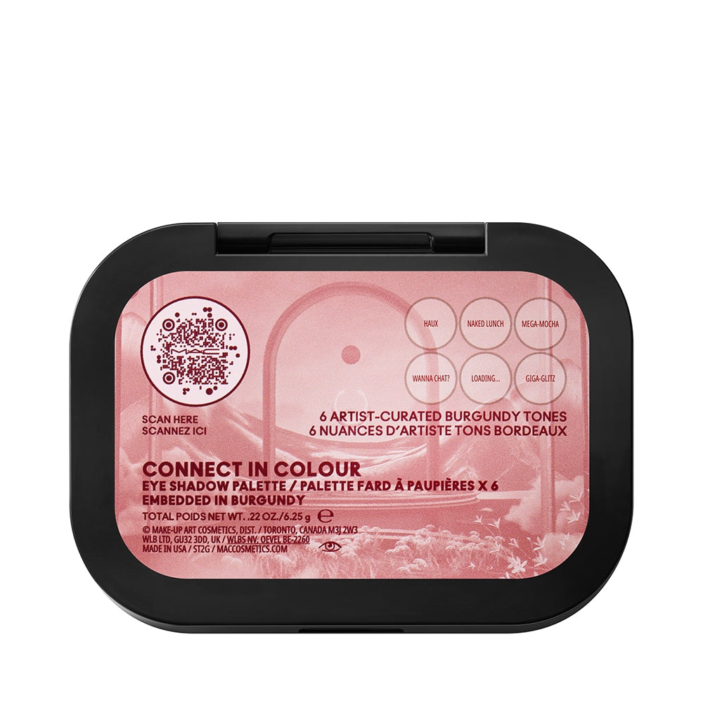Mac Connect In Colour Eye Shadow Palette Embedded in Burgundy-4