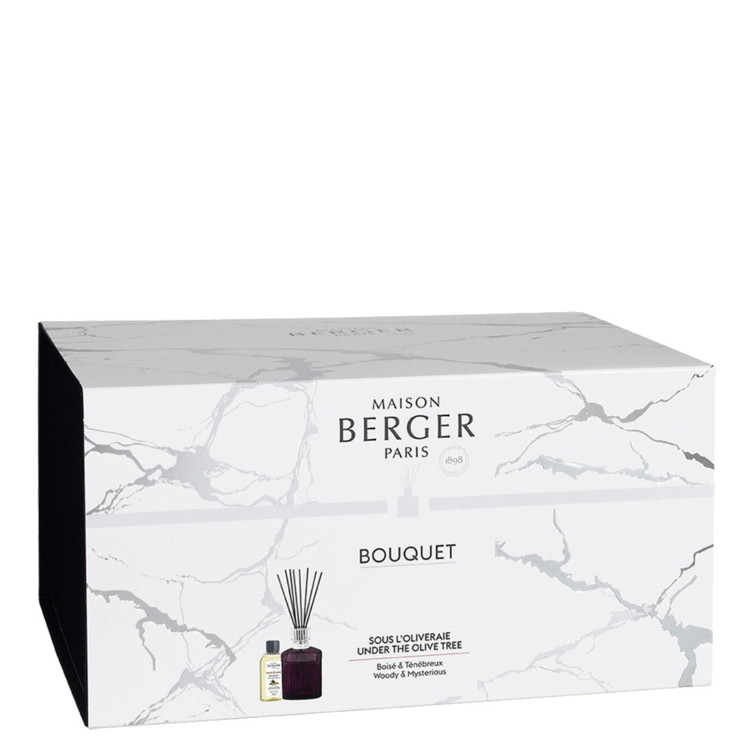 Maison Berger Paris Bouquet Alpha Prune Scandale + Ricarica Sous L'Oliveraie 200 ml