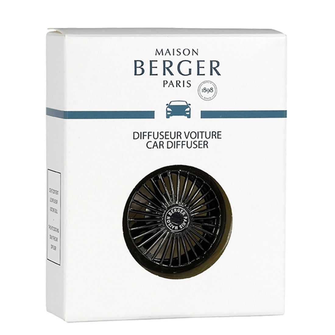 Maison Berger Paris Diffuseur Voiture Clip Car Wheel Noir