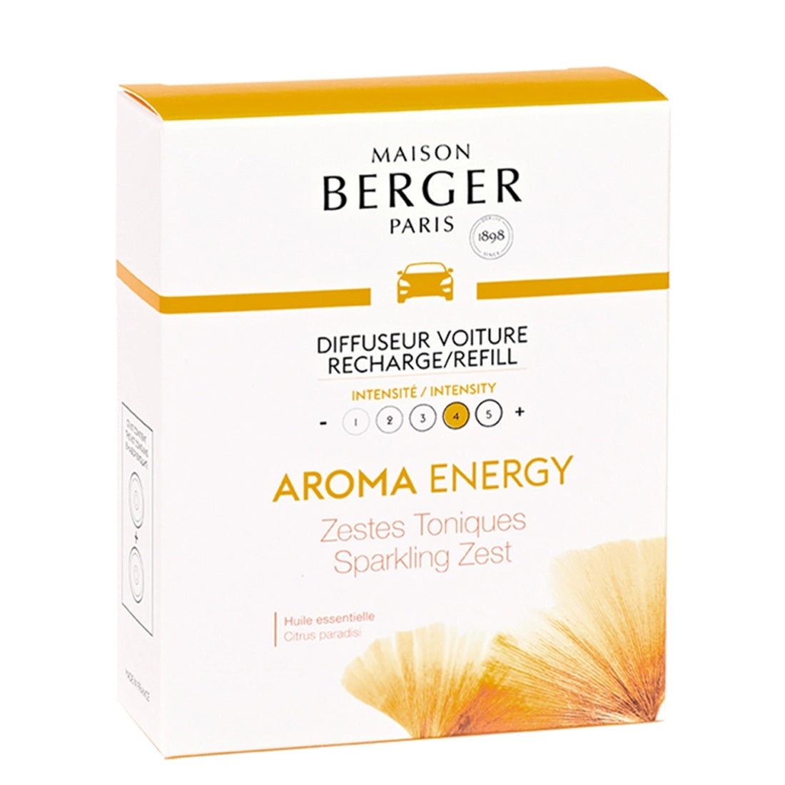 Maison Berger Paris Diffuseur Voiture Recharge Aroma Energy
