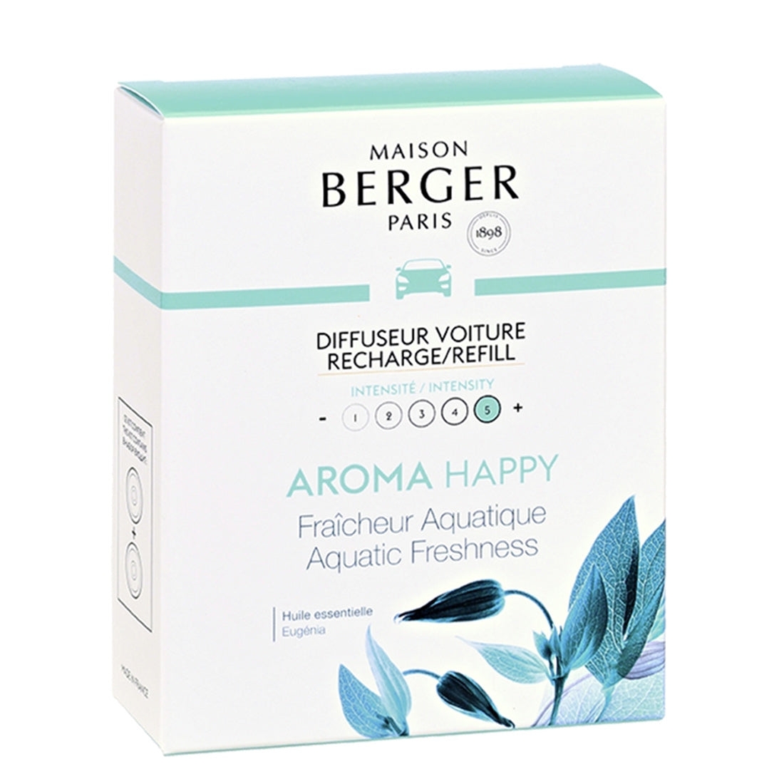 Maison Berger Paris Diffuseur Voiture Recharge Aroma Happy