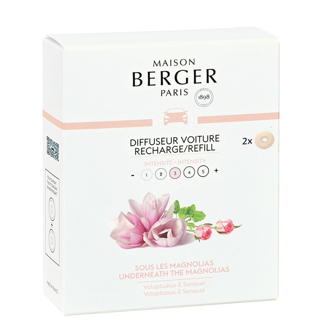 Maison Berger Paris Diffuseur Voiture Recharge Sous les Magnolias