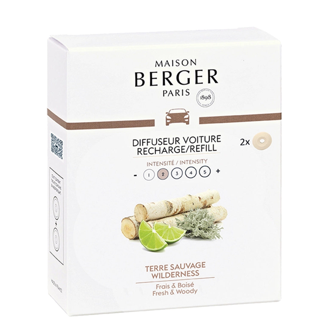 Maison Berger Paris Diffuseur Voiture Recharge Terre Sauvage