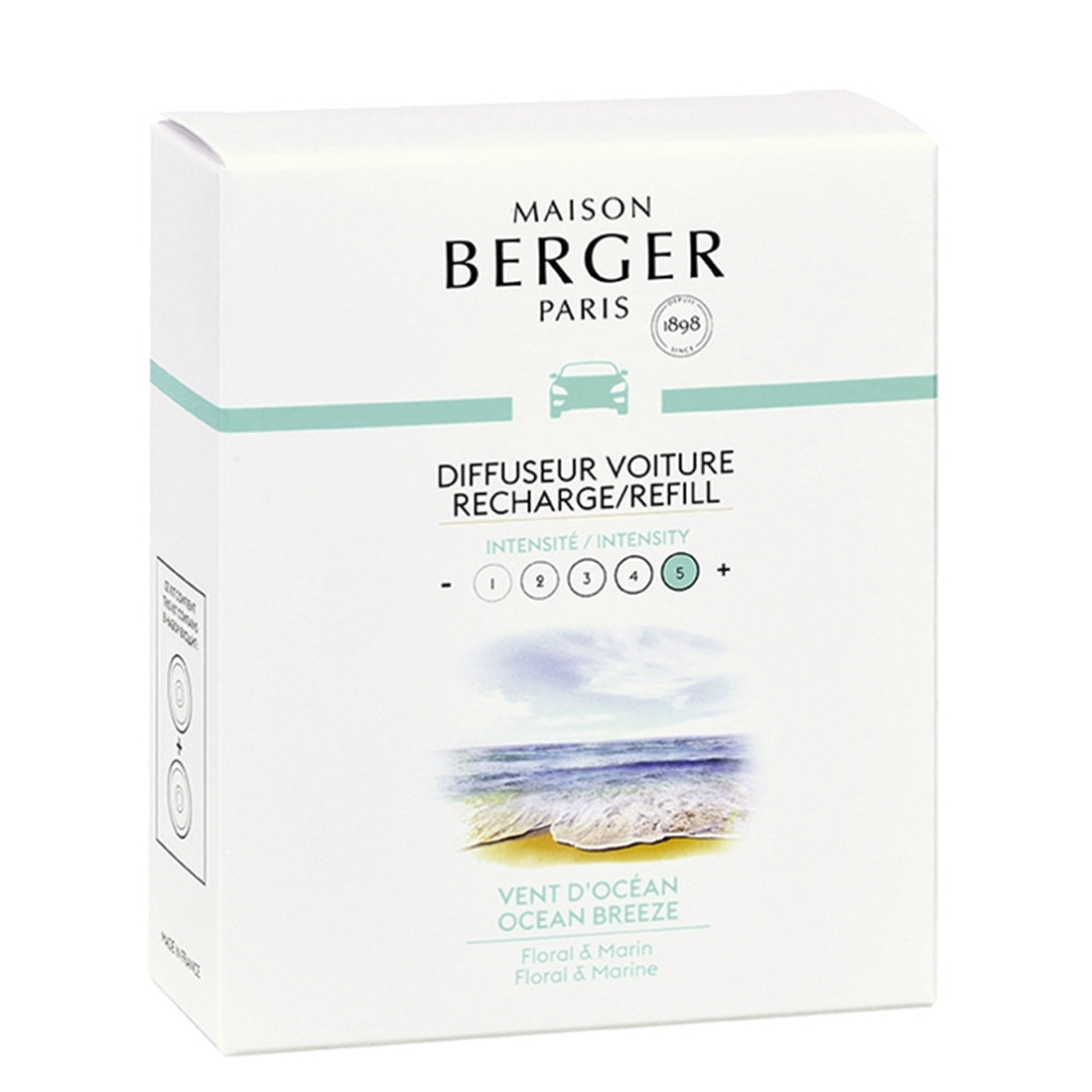 Maison Berger Paris Diffuseur Voiture Recharge Vent d'Océan
