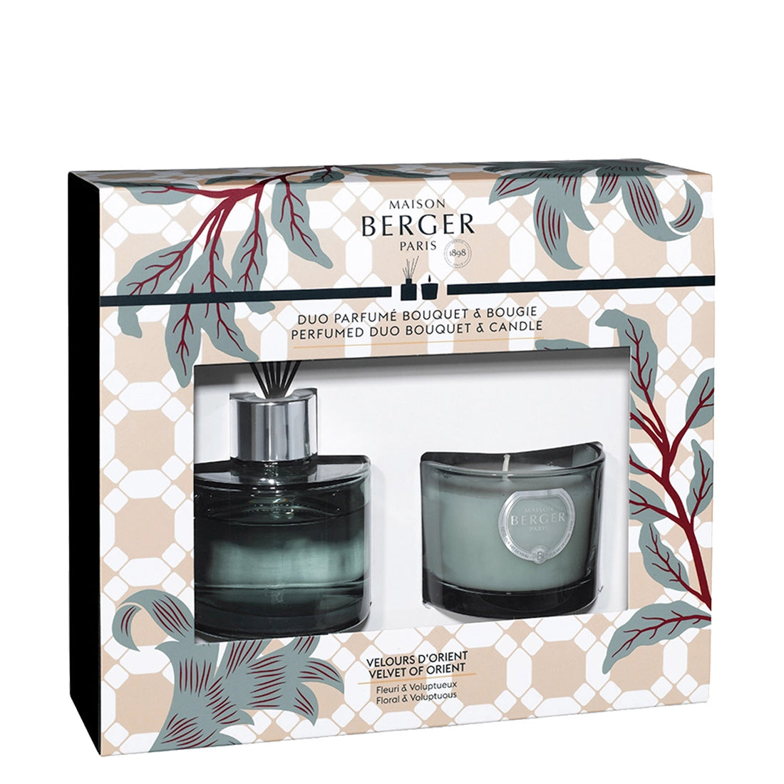 Maison Berger Paris Duo mini Bouquet e candela Adagio Velours D'Orient