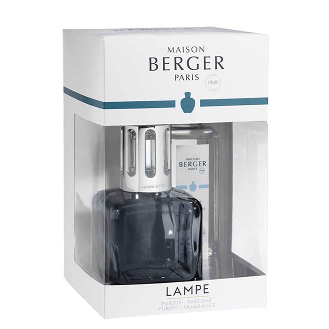 Maison Berger Paris Lampe Geometry Bleue+Ricarica Thé Blanc Pureté 250 ml