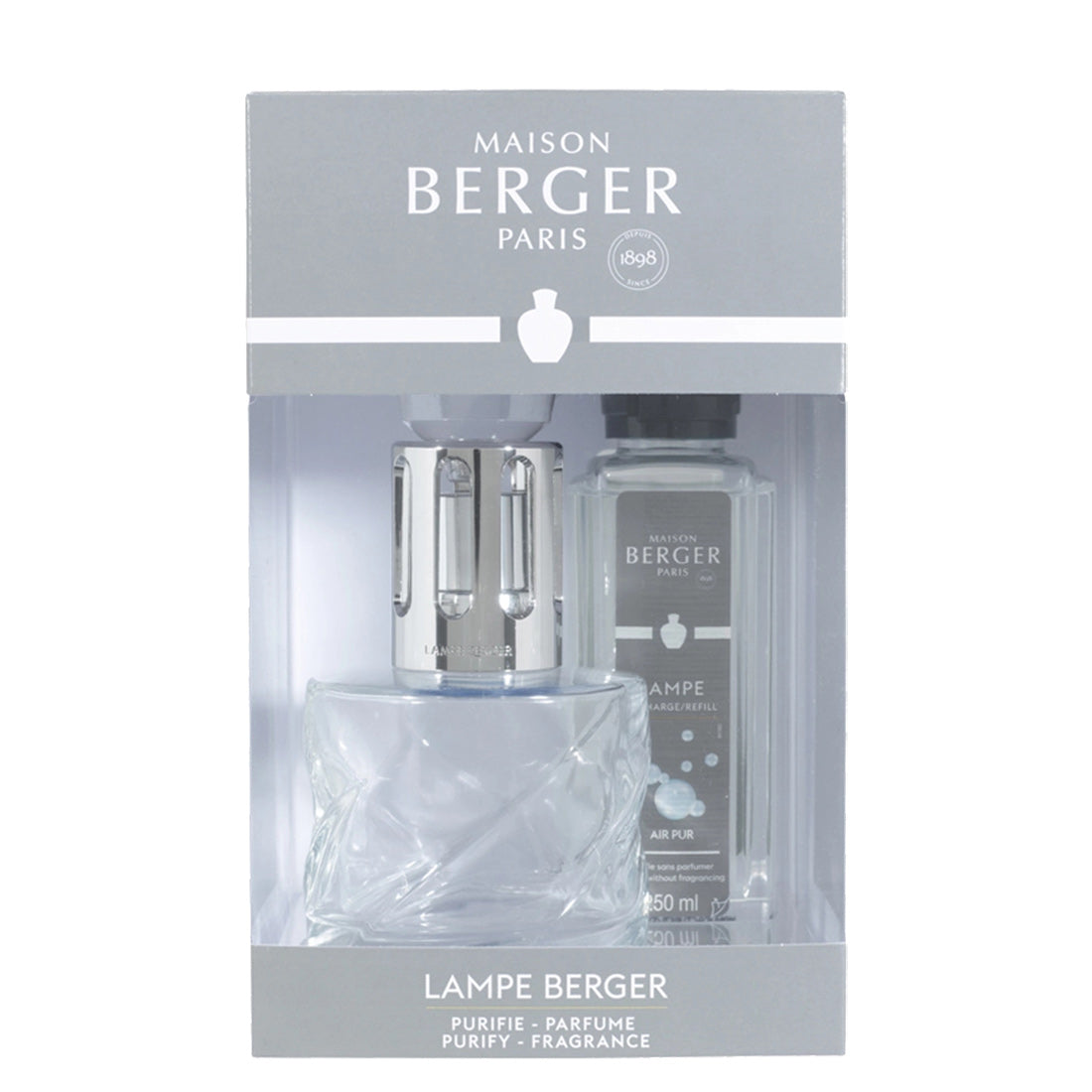 Maison Berger Paris Spirale Trasparente+Ricarica Air Pur 250 ml