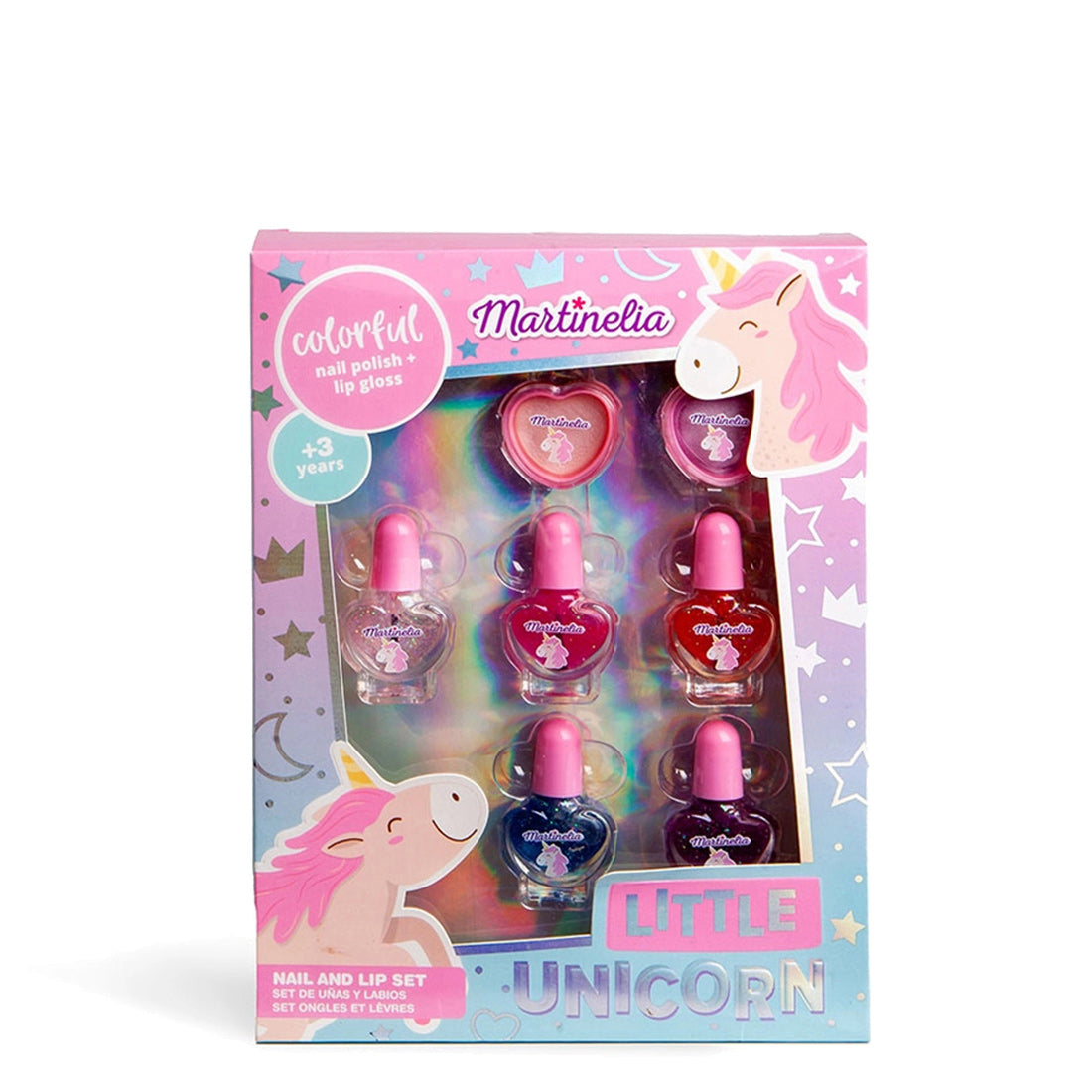 Martinelia Little Unicorn Nail Polish & Lip Set Colorful