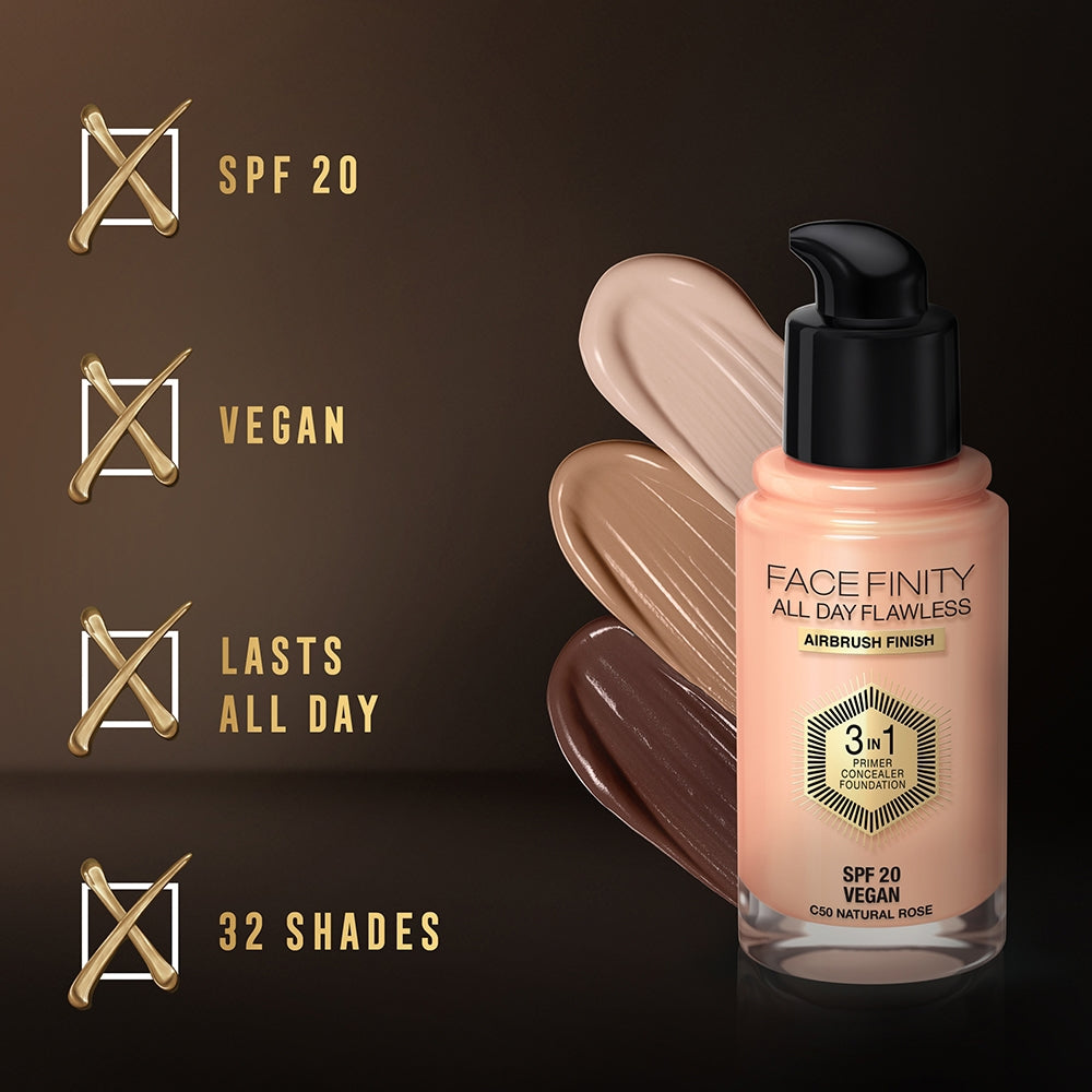 Max Factor Facefinity Flawless 3In1 050 Natural SPF20-3