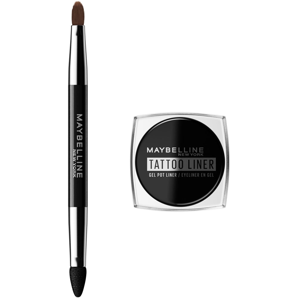 Maybelline New York Tatto Liner Gel Pot 2in1 Blackest Black-3