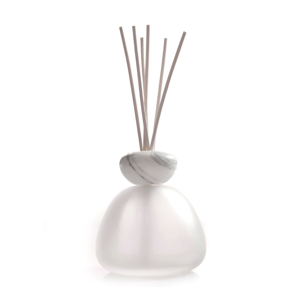 Millefiori Diffusore in Vetro Marble Glass Satinato Bianco