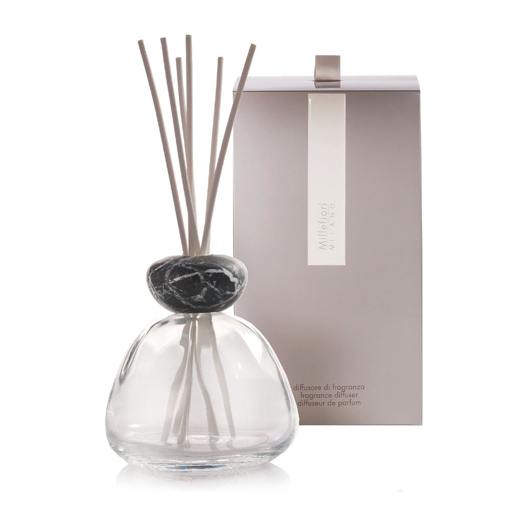 Millefiori Diffusore in Vetro Marble Glass trasparente Nero-2