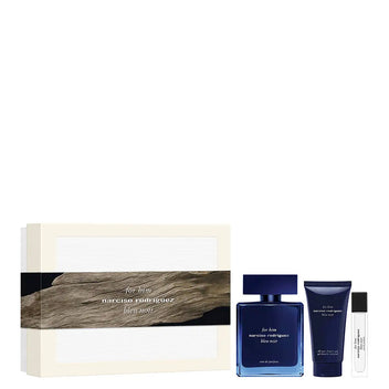 NARCISO RODRIGUEZ For Him Bleu Noir Eau De Parfum + Shower Gel + Purse Spray Set 