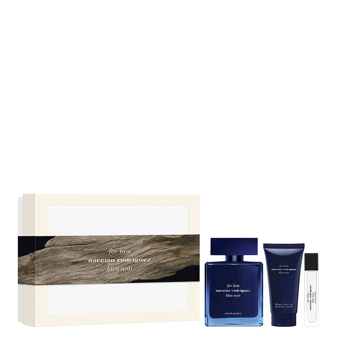 NARCISO RODRIGUEZ For Him Bleu Noir Eau De Parfum + Shower Gel + Purse Spray Set 
